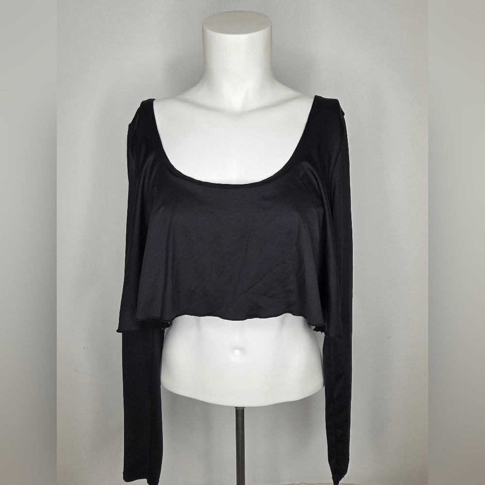 Roxy L Black Women's Crop Top Perfect For A Training Day